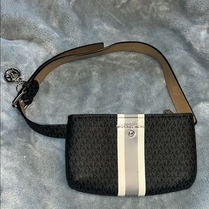 Michael Kors Black and White black Belt Bag
